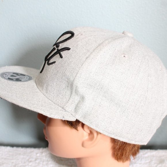 Sole Addiction Lit Men's Gray Snapback Baseball Cap One Size - Picture 4 of 11